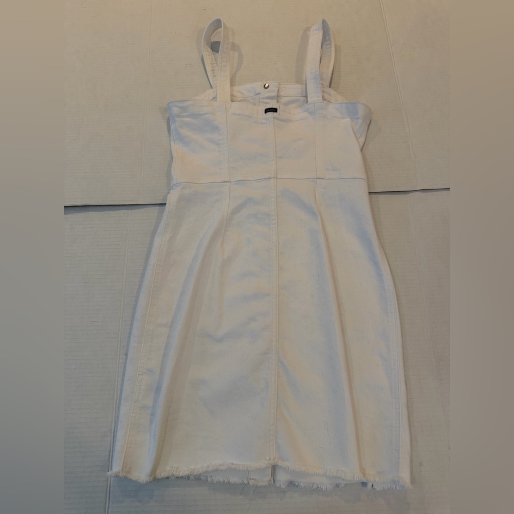 Volcom White Strapless Button-Front Midi Dress Wi… - image 6